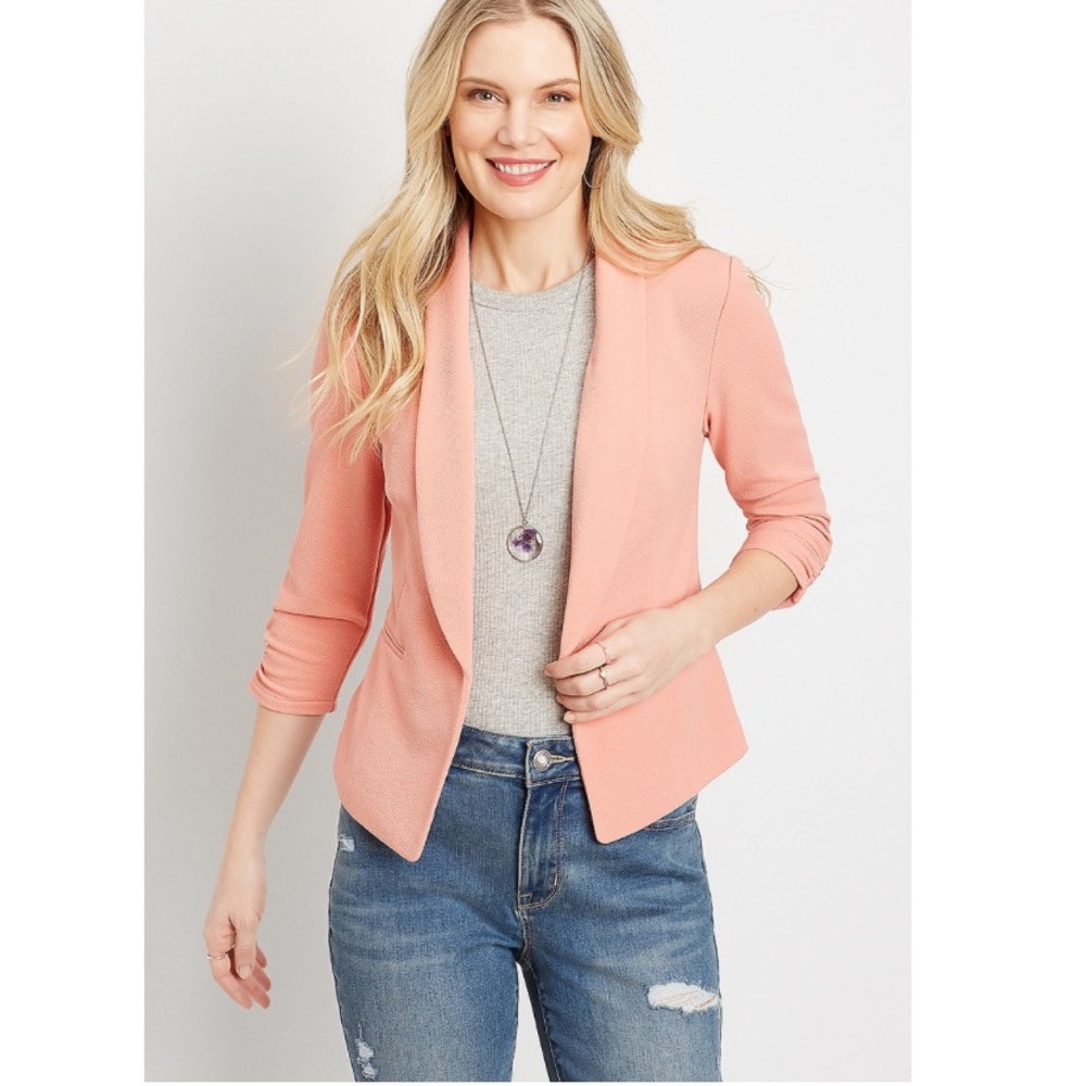 Maurices Blush Open-Front Blazer